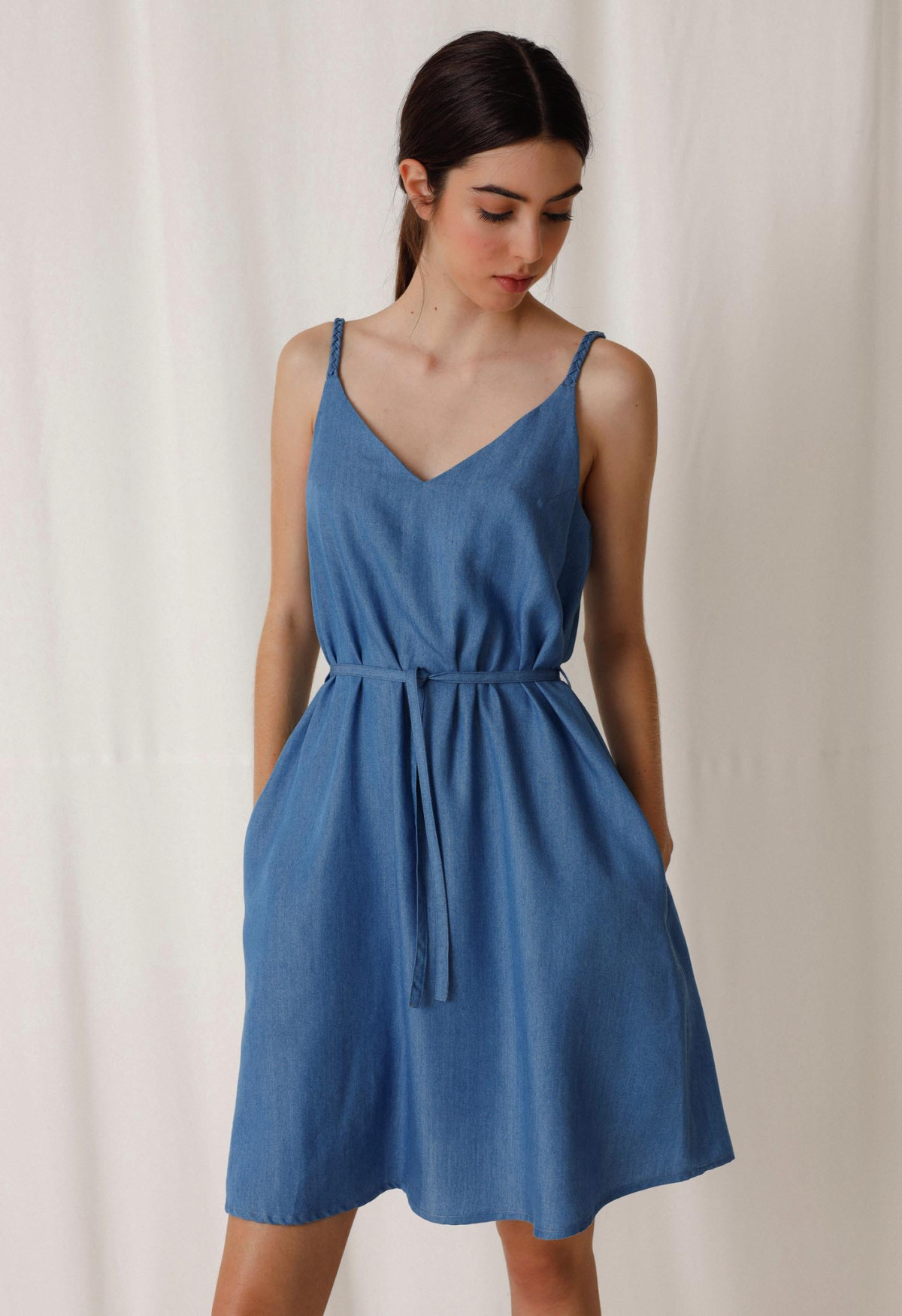 V05 Dress Viridis Denim Blue