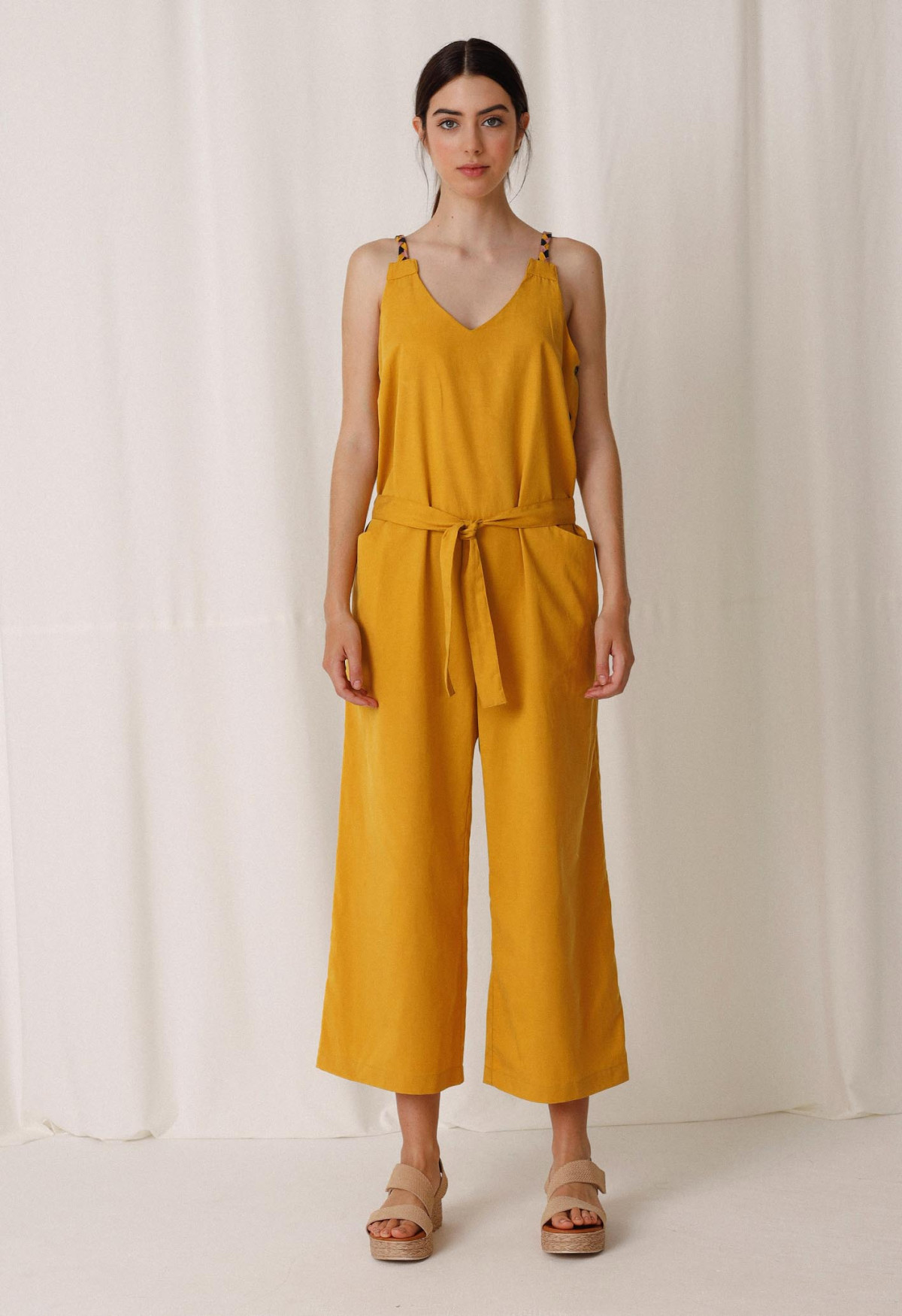 M01 Jumpsuit Muralis Canary Yellow