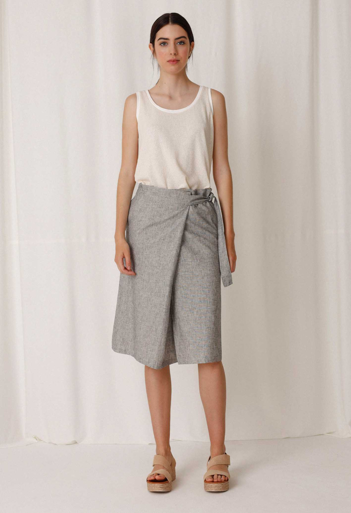 F01 Skirt Faya Grey marbled