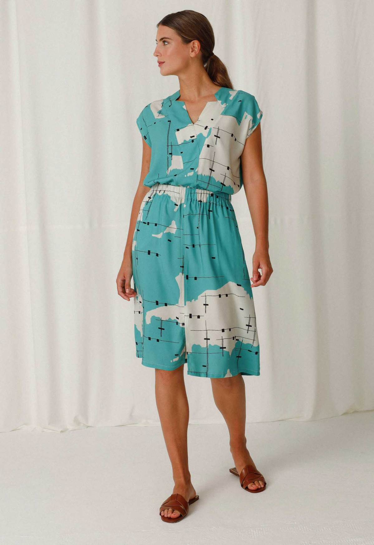 F03  Skirt Flammula Turquoise